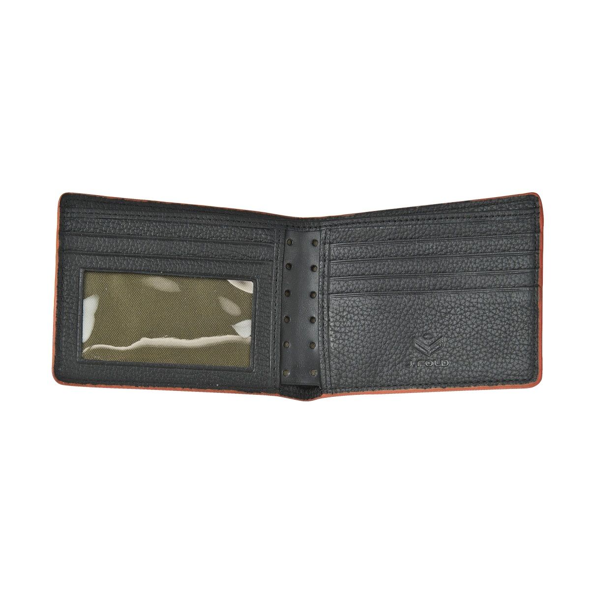 J.FOLD V-Twelve Leather Wallet - Black